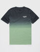 VOLCOM Disestablished Dip Dye Green Boys T-Shirt image number 1