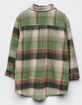 HAYDEN Girls Plaid Shacket image number 2