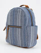 T-SHIRT & JEANS Stripe Blue Mini Backpack image number 2