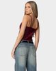 EDIKTED Carmie Vinyl Tank Top image number 5