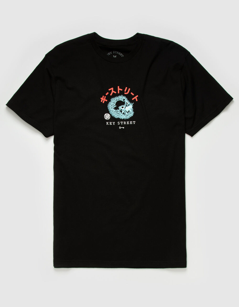 KEY STREET Foo Dog Mens T-Shirt image number 1