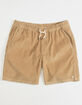 QUIKSILVER Taxer Corduroy Mens Volley Shorts image number 1