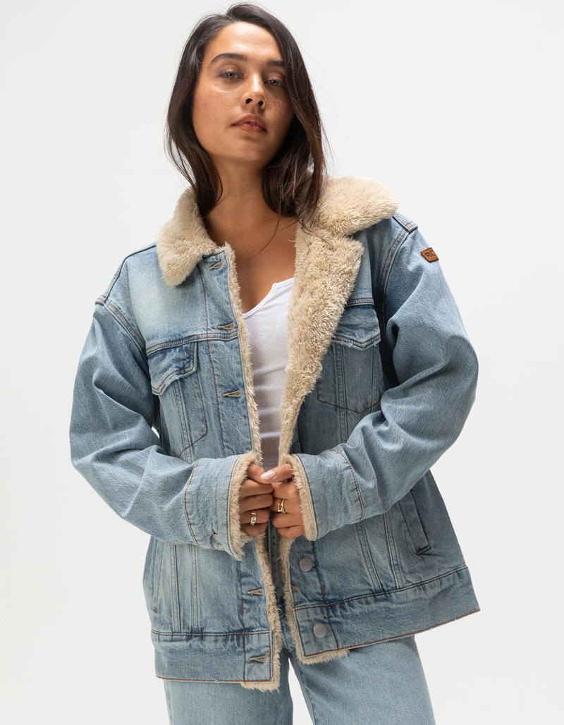 ROXY So Amped Womens Denim Jacket image number 0