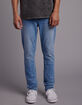 RSQ Mens Relaxed Taper Medium Tint Denim Jeans image number 1