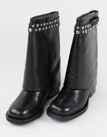 FREE PEOPLE Scorpio Womens Studded Foldover Boots Alternative Image