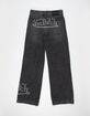 VON DUTCH Girls High Rise Patch Wide Leg Jeans image number 2