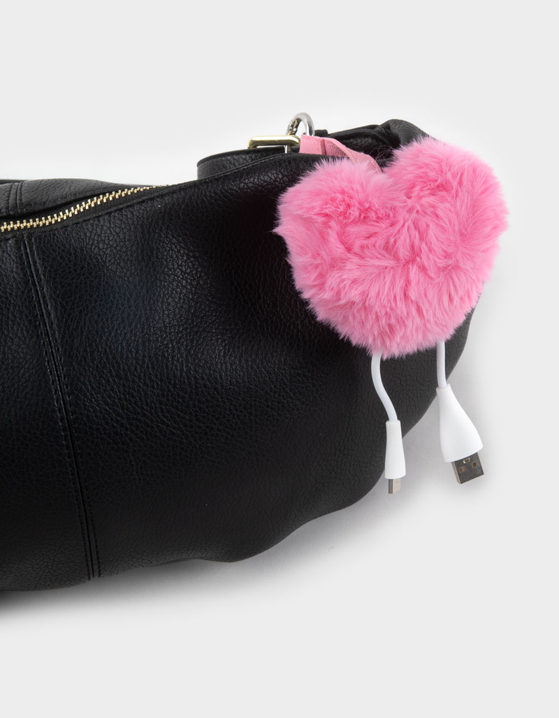 Plush Keychain USB-A to USB-C Phone Charger image number 1