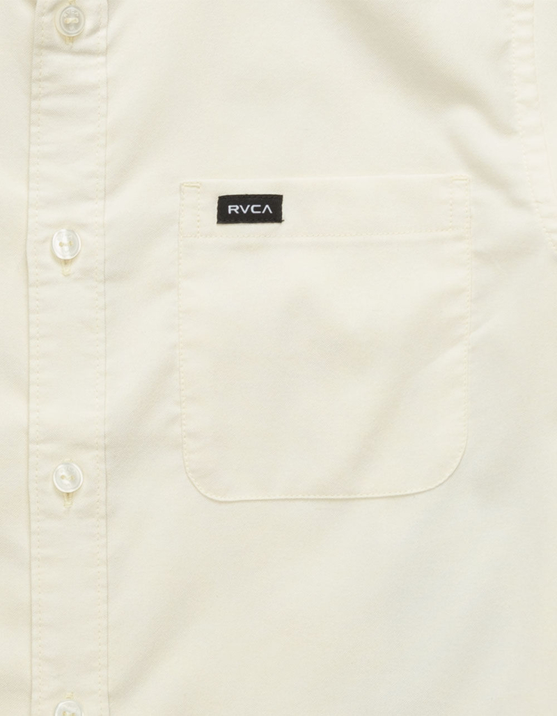 RVCA That'll Do Stretch Light Yellow Boys Shirt image number 1