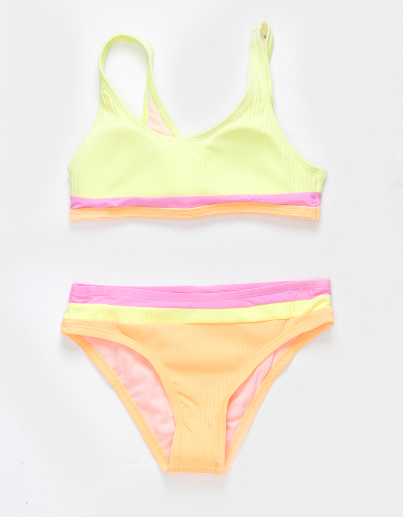 BEACH LINGO Banana Rama Bralette Girls Bikini Set image number 0