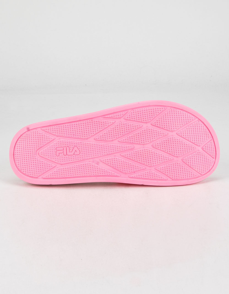 FILA Drifter Lux Womens Clear Pink Slide Sandals image number 4