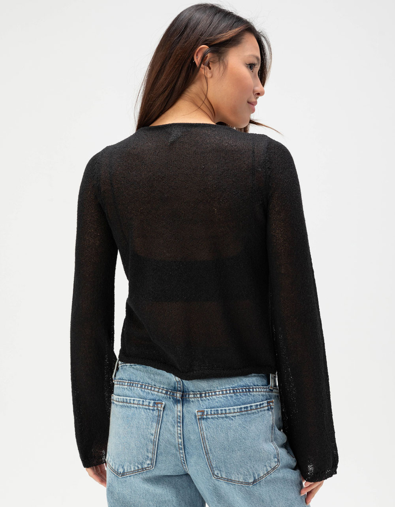 FULL TILT Tie Front Womens Cardigan image number 3