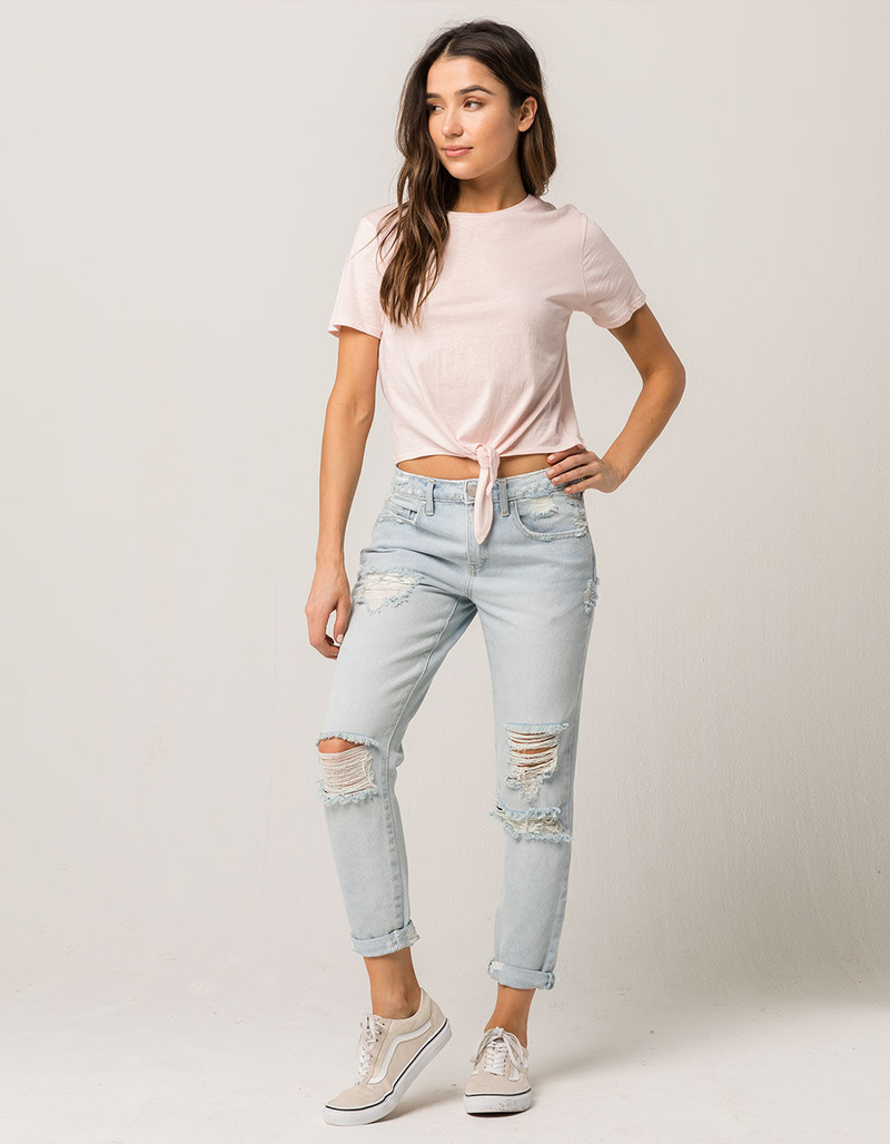 RSQ Soho Ripped Womens Boyfriend Jeans image number 3