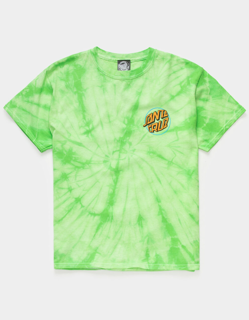 SANTA CRUZ Toxic Hand Boys Tie Dye T-Shirt image number 1