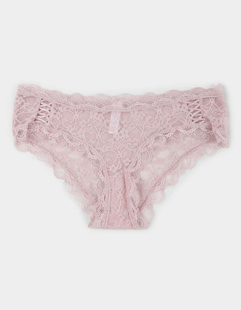 FULL TILT Allover Lace Up Hipster Panties image number 0