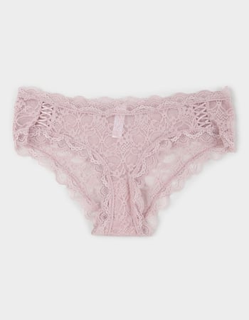 FULL TILT Allover Lace Up Hipster Panties Primary Image