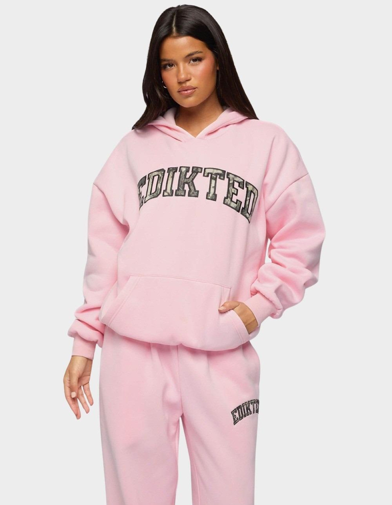 EDIKTED Camo Crush Edikted Oversized Hoodie image number 0