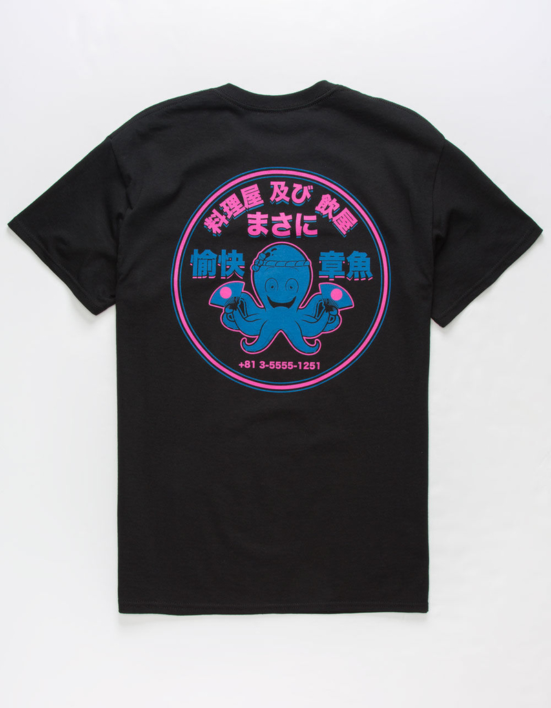 NEON RIOT Happy Octopus Mens T-Shirt image number 0