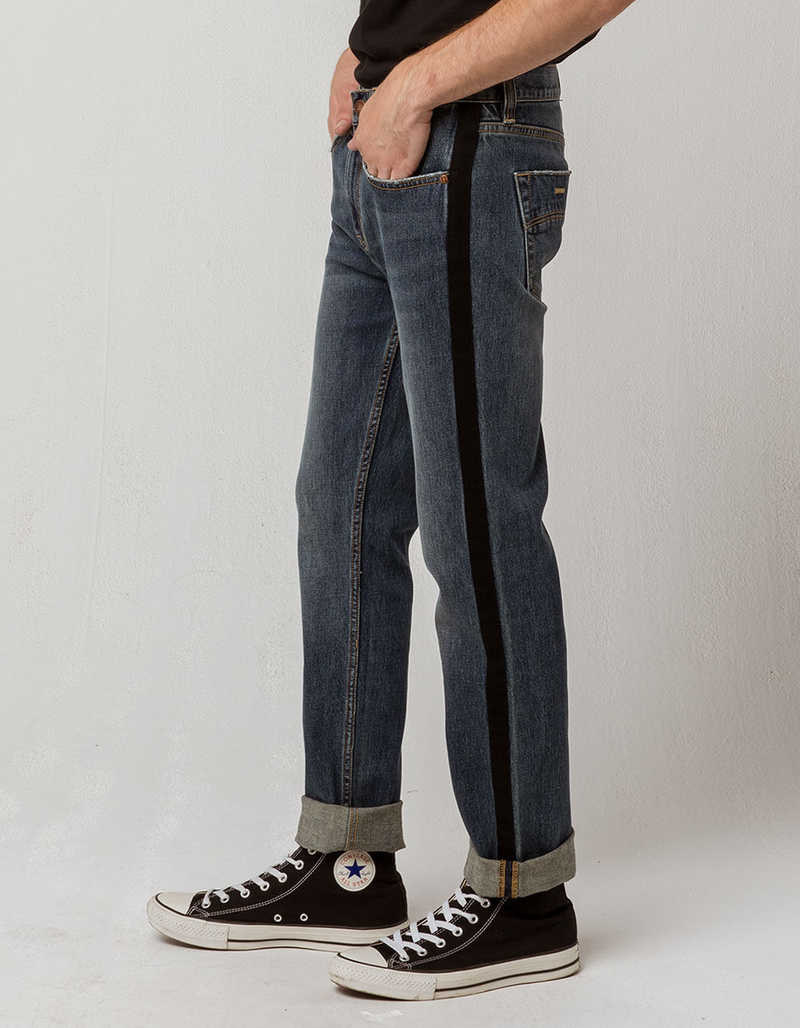 RSQ London Side Taping Mens Skinny Taper Jeans image number 0