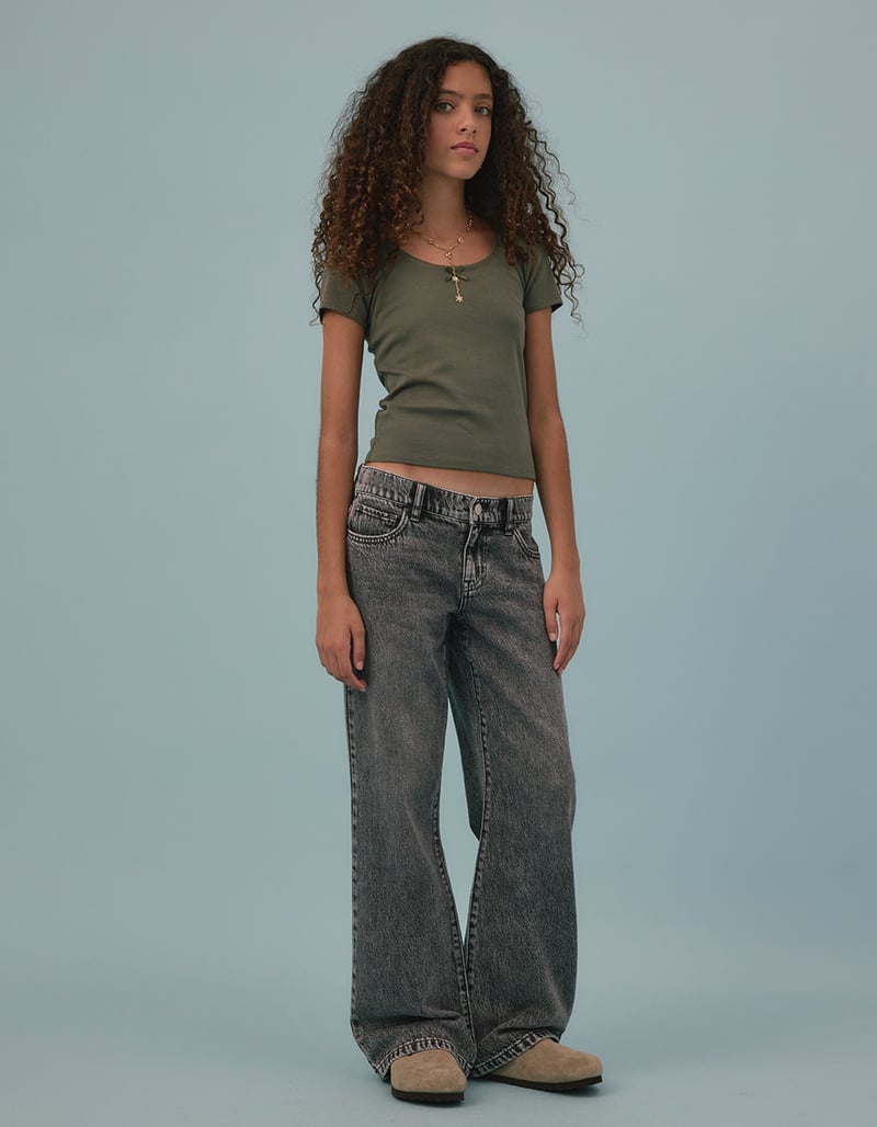 RSQ Low Rise Wide Leg Girls Jeans image number 0