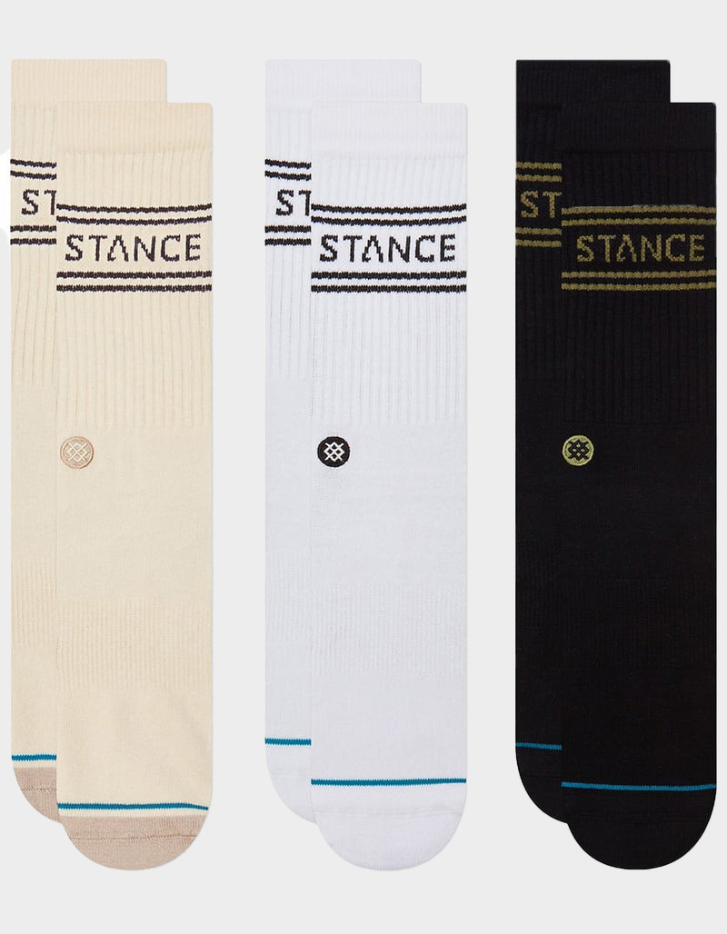 STANCE Basic 3 Pack Mens Crew Socks image number 0