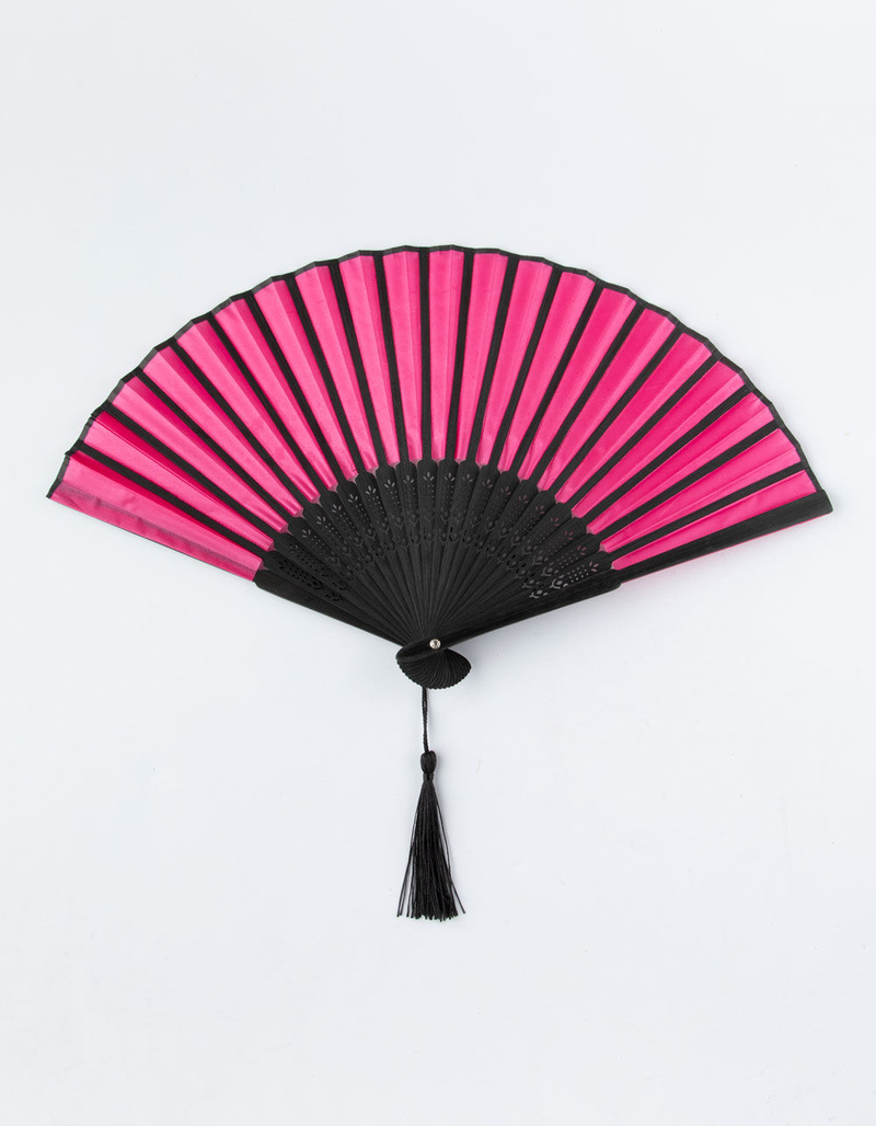 WENDYLOU ACCESSORIES Pink & Black Passion Fan image number 0