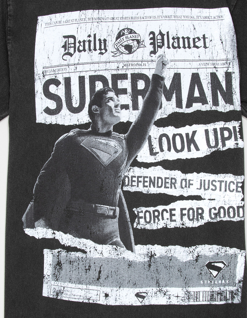 SUPERMAN Tabloid Mens Tee image number 2