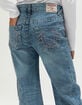 TRUE RELIGION Leila Stone Girls Mid Rise Wide Leg Jeans image number 3