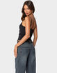 EDIKTED Landon Drawstring Split Front Top image number 5