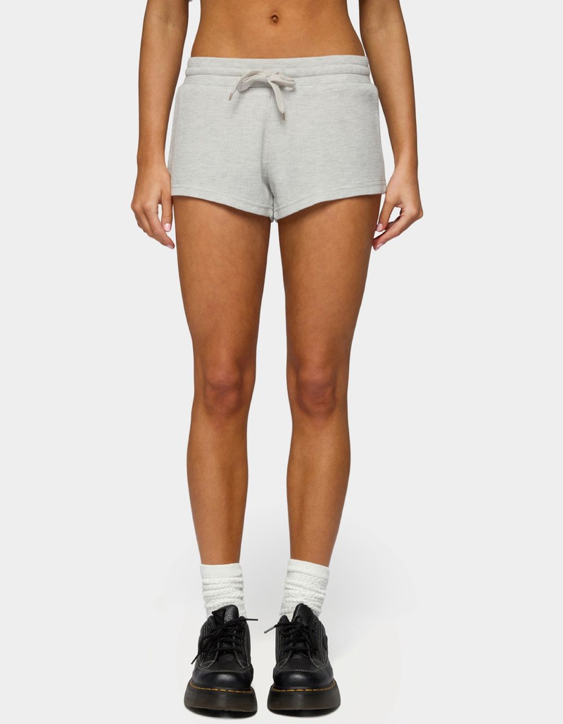 EDIKTED Baila Waffle Shorts image number 0