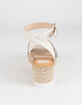 DOLCE VITA Snake Print Crisscross Womens Platform Sandals image number 4