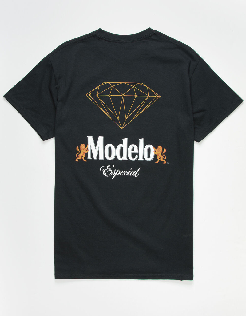 DIAMOND SUPPLY CO. x Modelo Mens Black T-Shirt image number 1