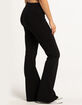 TILLYS Crossover Waist Womens Flare Leggings image number 3