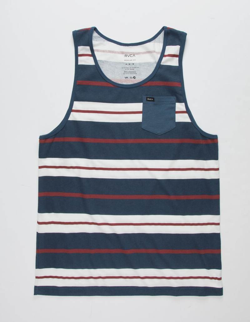 RVCA Change Up Navy Mens Pocket Tank Top image number 0