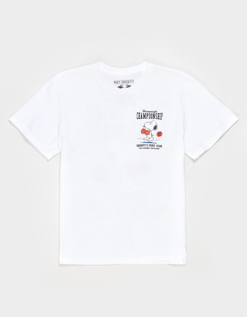RIOT SOCIETY x Peanuts Snoopy's Fight Club Boys Tee image number 3