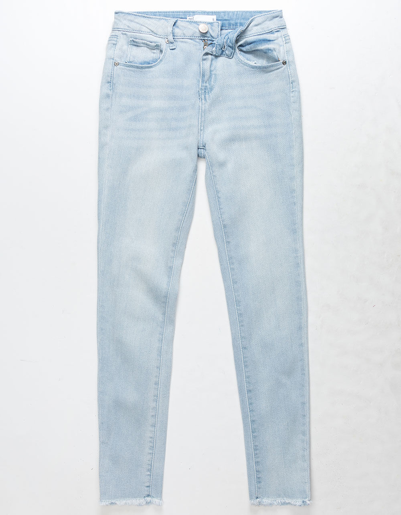 RSQ Cali High Rise Crop Light Wash Girls Skinny Jeans image number 0