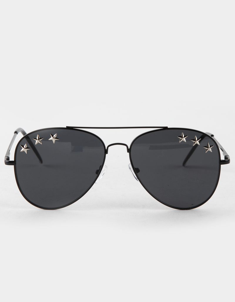 BLUE CROWN Star Studded Aviator Sunglasses image number 1