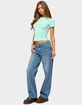 EDIKTED Breslin Low Rise Straight Leg Jeans image number 4