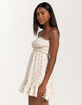FULL TILT Womens Ruffle Tube Dress image number 3