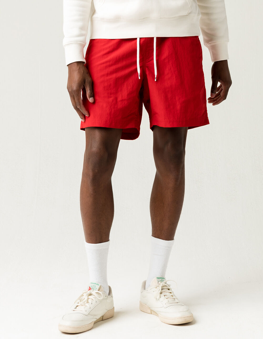 RSQ Nylon Mens Red Shorts - RED - 396830300