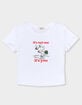 PEANUTS It's You Snoopy Womens Baby Tee image number 2