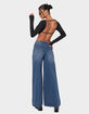 EDIKTED Low Rise Wide Jeans image number 5
