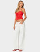 EDIKTED Cami Sheer Lace Tank Top image number 4