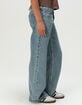 RSQ Womens Low Rise Double Button Baggy Jeans image number 3