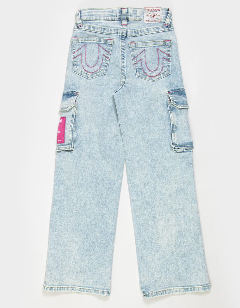 TRUE RELIGION Leila Girls High Rise Wide Leg Cargo Jeans image number 1