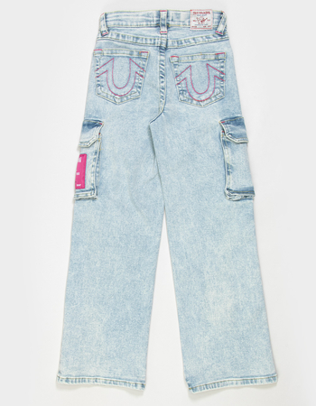 TRUE RELIGION Leila Girls High Rise Wide Leg Cargo Jeans Alternative Image