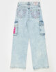 TRUE RELIGION Leila Girls High Rise Wide Leg Cargo Jeans image number 2