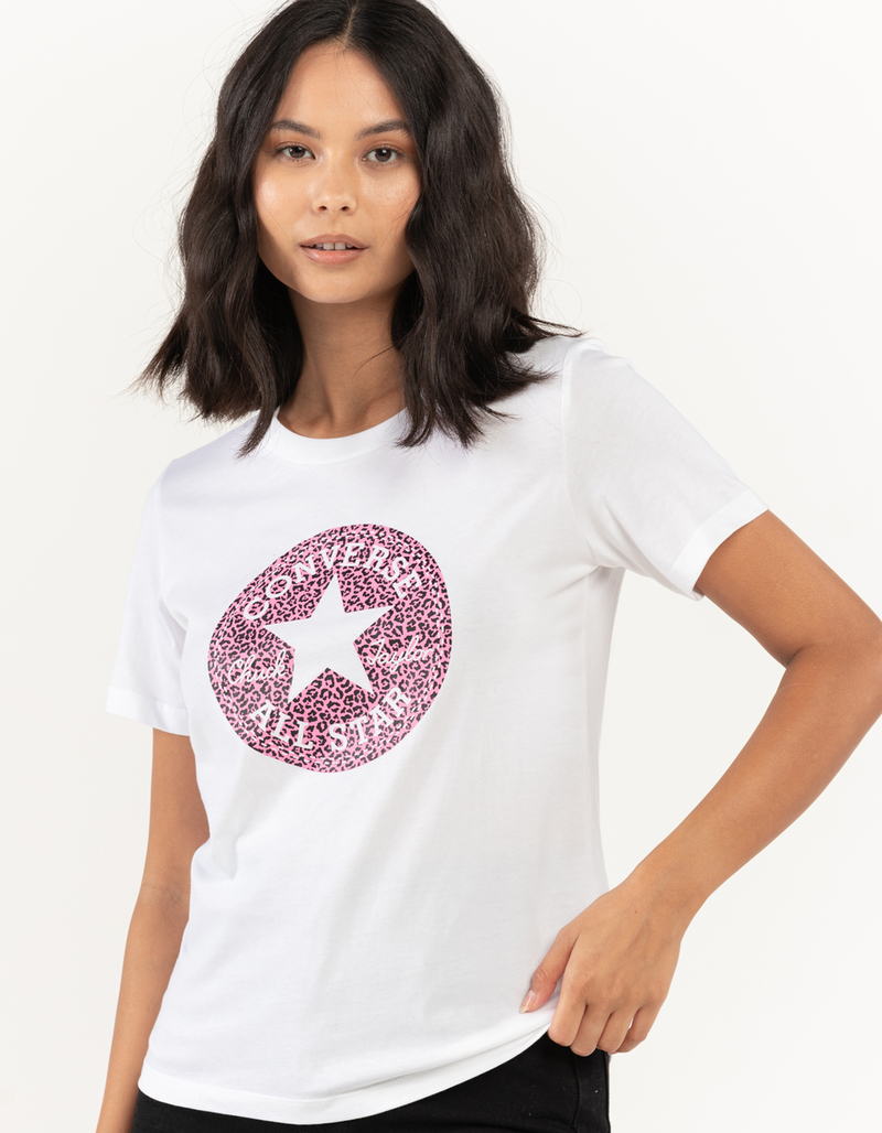 CONVERSE Leopard Patch Womens Tee image number 0