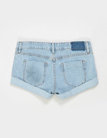 RSQ Womens Low Rise Cuffed Micro Shorts Alternative Image