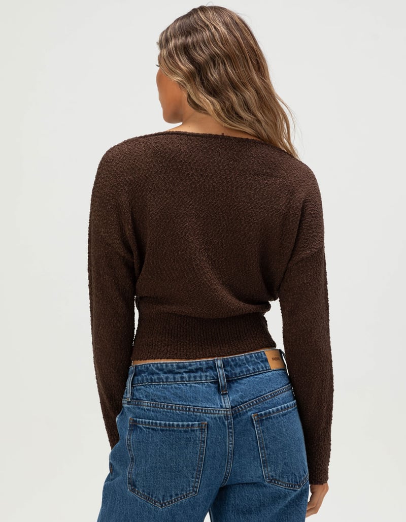 NECTAR CLOTHING Womens Off The Shoulder Sweater image number 3
