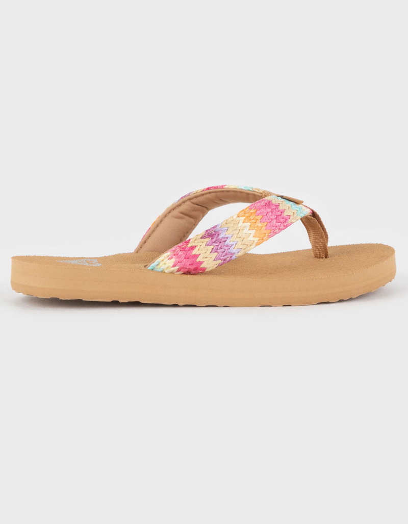 ROXY Porto Raffia Girls Thong Sandals image number 1
